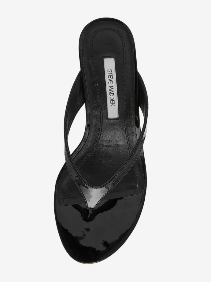 Steve Madden Heeled Faroh Sandal Black Nwot